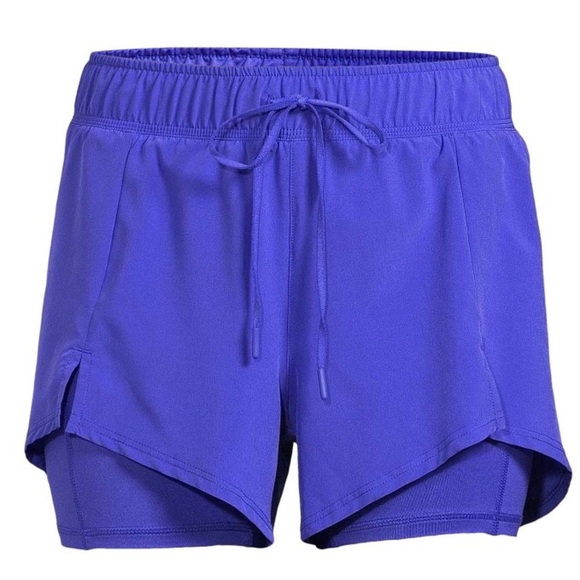 Avia Women's Plus Size Blue Running Short With Built-in Bike Liner Size XXXL-22 - Picture 3 of 9